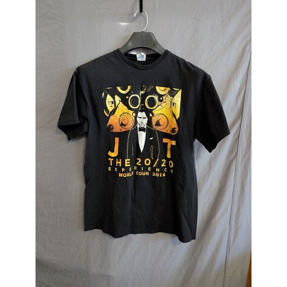 JUSTIN TIMBERLAKE The 20/20 Experience World Tour 2014 Black T-Shirt Large - Picture 1 of 14